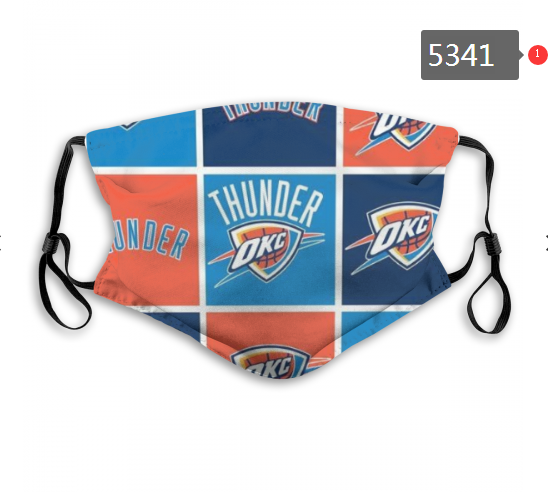 2020 NBA Oklahoma City Thunder #2 Dust mask with filter->nba dust mask->Sports Accessory